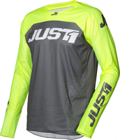 Just1 J-Force Terra Motorcross Jersey,  grijs-geel,  afmeting L