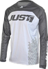 Just1 J-Force Terra Motorcross Jersey,  grijs-wit,  afmeting M