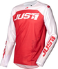 Just1 J-Force Terra Motorcross Jersey,  wit-rood,  afmeting 2XL