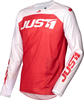 Just1 J-Force Terra Motorcross Jersey,  wit-rood,  afmeting M