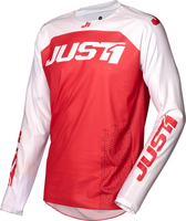 Just1 J-Force Terra Motorcross Jersey,  wit-rood,  afmeting M