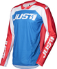 Just1 J-Force Terra Motorcross Jersey,  wit-rood-blauw,  afmeting 2XL