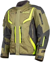 Klim Badlands Pro Motorfiets textiel jas Groen Geel M