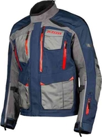 Klim Carlsbad Gore-Tex Motorfiets textiel jas Grijs Blauw 2XL