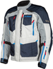 Klim Carlsbad Gore-Tex Motorfiets textiel jas,  grijs-blauw,  afmeting S