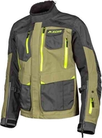 Klim Carlsbad Gore-Tex Motorfiets textiel jas Grijs Groen XL