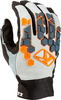 Klim Dakar Motorcross handschoenen,  blauw-oranje,  afmeting 2XL voor man