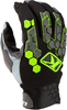 Klim Dakar Motorcross handschoenen,  zwart-groen,  afmeting XL