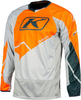 Klim Dakar Motorcross Jersey,  grijs-oranje,  afmeting L