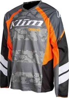 Klim Dakar Motorcross Jersey Grijs Oranje M