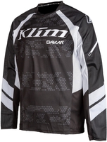 Klim Dakar Motorcross Jersey,  zwart-grijs-wit,  afmeting 2XL