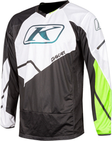 Klim Dakar Motorcross Jersey,  zwart-groen,  afmeting XL
