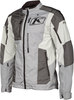 Klim Dakar Motorfiets textiel jas,  grijs,  afmeting L