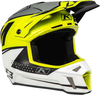 Klim F3 Bomber Lime Motorcross helm Wit Geel 2XL
