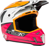 Klim F3 Bomber Rose Motorcross helm Wit Rood Oranje 2XL