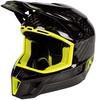 Klim F3 Carbon Motorcross helm,  zwart-geel,  afmeting 2XL