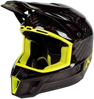 Klim F3 Carbon Motorcross helm Zwart Geel M