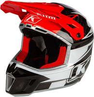 Klim F3 Carbon Pro Motorcross helm,  zwart-wit-rood,  afmeting L voor man