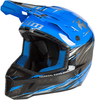 Klim F3 Carbon Pro Thrashed Sneeuwscooter helm,  zwart-blauw,  afmeting 2XL