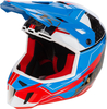 Klim F3 Carbon Velocity Sneeuwscooter Helm,  zwart-rood-blauw,  afmeting 3XL
