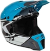 Klim F3 Disarray Motorcross helm Zwart Wit Blauw 2XL
