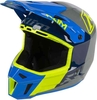 Klim F3 Prizm Motorcross helm Grijs Blauw 2XL