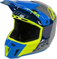 Klim F3 Prizm Motorcross helm Grijs Blauw 2XL