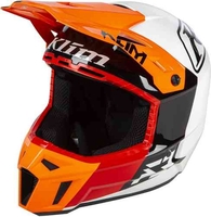 Klim F3 Prizm Motorcross helm Wit Rood Oranje L