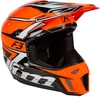 Klim F3 Stark Motorcross helm,  zwart-wit-oranje,  afmeting 2XL