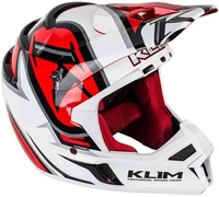 Klim F4 ECE Radar Helm Wit Rood XL
