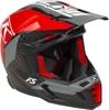 Klim F5 Ion rode Motocross helm Zwart Grijs Rood S