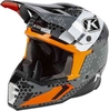 Klim F5 Koroyd Tactik Carbon Motocross Helm Grijs Oranje 2XL