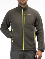 Klim Highline Fleece jas,  grijs-geel,  afmeting L