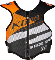 Klim Tek Race Spec Sneeuwscooter Protector Vest,  zwart-oranje,  afmeting XL voor man
