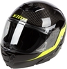 Klim TK1200 Architek Carbon Helm,  zwart-geel,  afmeting 2XL