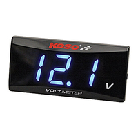 KOSO-batterijspanningsindicator voor alle 12 V DC-batterijen,  zwart