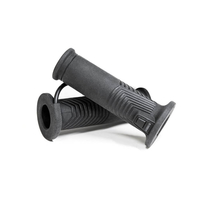 KOSO verwarmde handvatten HG-17,  7/8 inch + 1 inch (25, 4 mm) L=130mm,  zwart