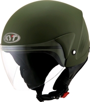 KYT Cougar Jet helm,  groen,  afmeting M