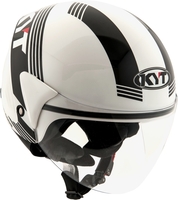 KYT Cougar Urban Code Jet helm,  wit,  afmeting XL