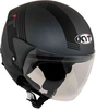 KYT Cougar Urban Code Jet helm Zwart Grijs XL