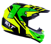 KYT Cross Over Ktime Motorcross Helm,  groen-geel,  afmeting S