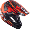KYT Cross Over Power Motorcross helm Zwart Rood S
