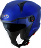KYT D-City Plain Jet Helm,  blauw,  afmeting S