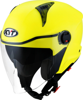 KYT D-City Plain Jet Helm,  geel,  afmeting S