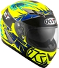 KYT Falcon 2 Rift Helm,  blauw-geel,  afmeting L