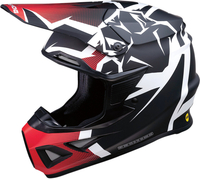 Moose Racing F.I. Agroid MIPS Motorcross Helm,  zwart-rood,  afmeting XL