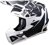 Moose Racing F.I. Agroid MIPS Motorcross Helm,  zwart-wit,  afmeting M