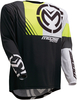 Moose Racing M1 S20 Motorcross Jersey,  zwart-geel,  afmeting M
