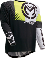 Moose Racing M1 S20 Motorcross Jersey,  zwart-geel,  afmeting M