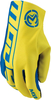 Moose Racing MX2 S20 Short Motorcross handschoenen,  blauw-geel,  afmeting L